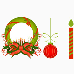 矢量圣诞节蜡烛