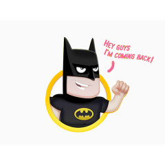 扁平化卡通蝙蝠侠