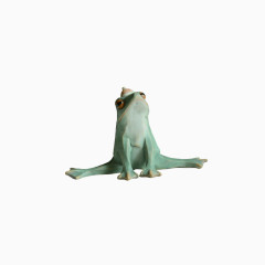 小青蛙树脂摆件