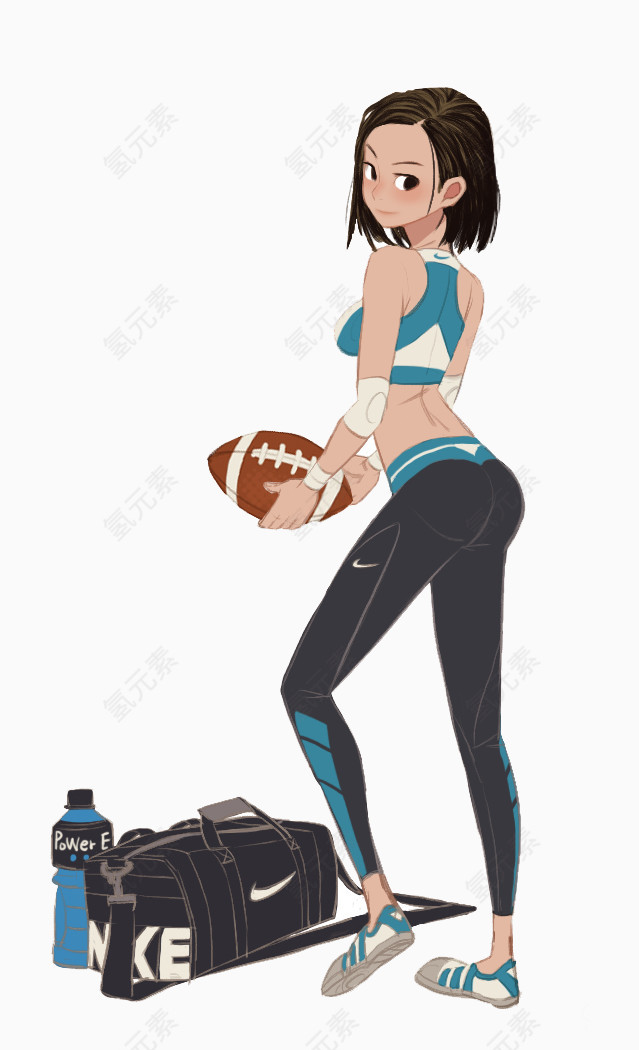橄榄球少女