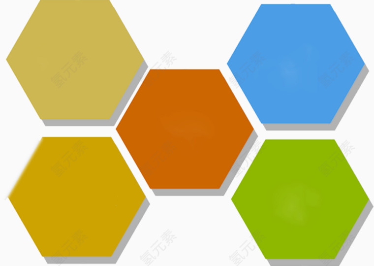 多彩六边形背景