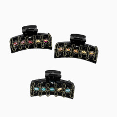 发饰品手工典雅仿水晶抓夹