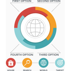 矢量创意设计分步工作导视图