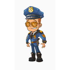 卡通警察图片