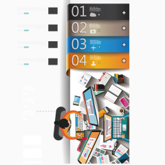 矢量ppt数据图标