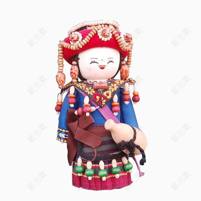 微笑的女娃娃人偶