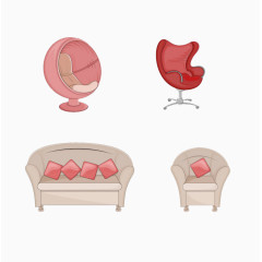 沙发与椅子图案