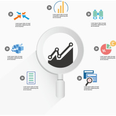 简洁风格PPT设计元素矢量素材