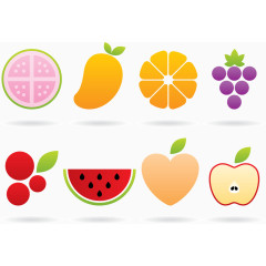 矢量水果标识
