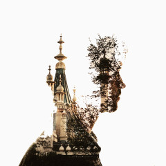 人和建筑物视觉设计