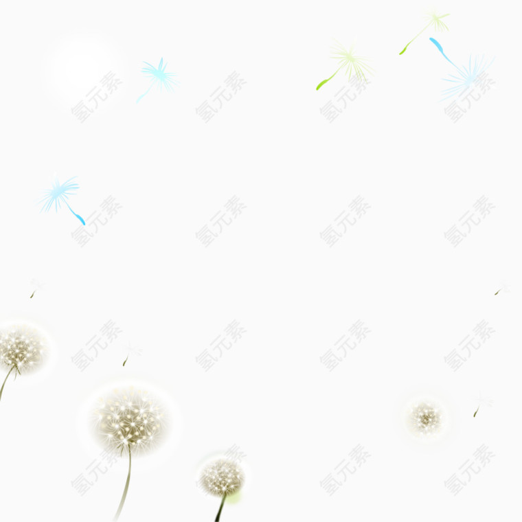 矢量蒲公英