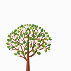 卡通大树