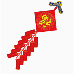 中国风福字艺术字海报背景素材