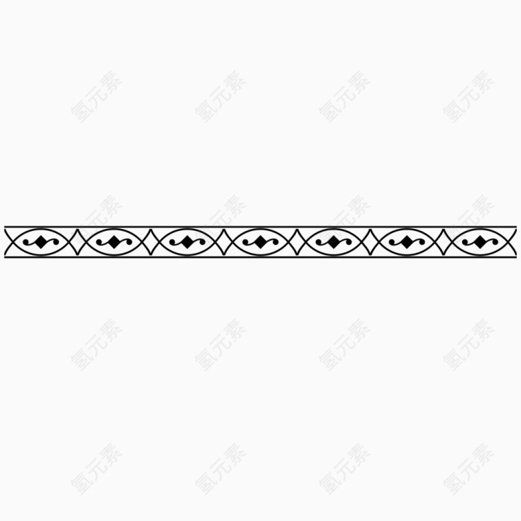 矢量波浪线边框黑色交叉