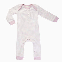 粉色长袖长裤连体服