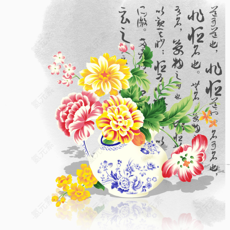 中国风之花瓶