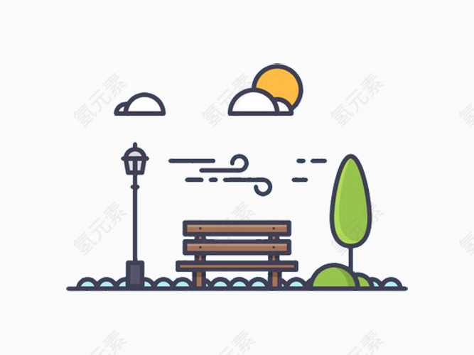 街道装饰物图案