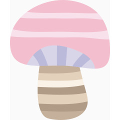 矢量粉色蘑菇