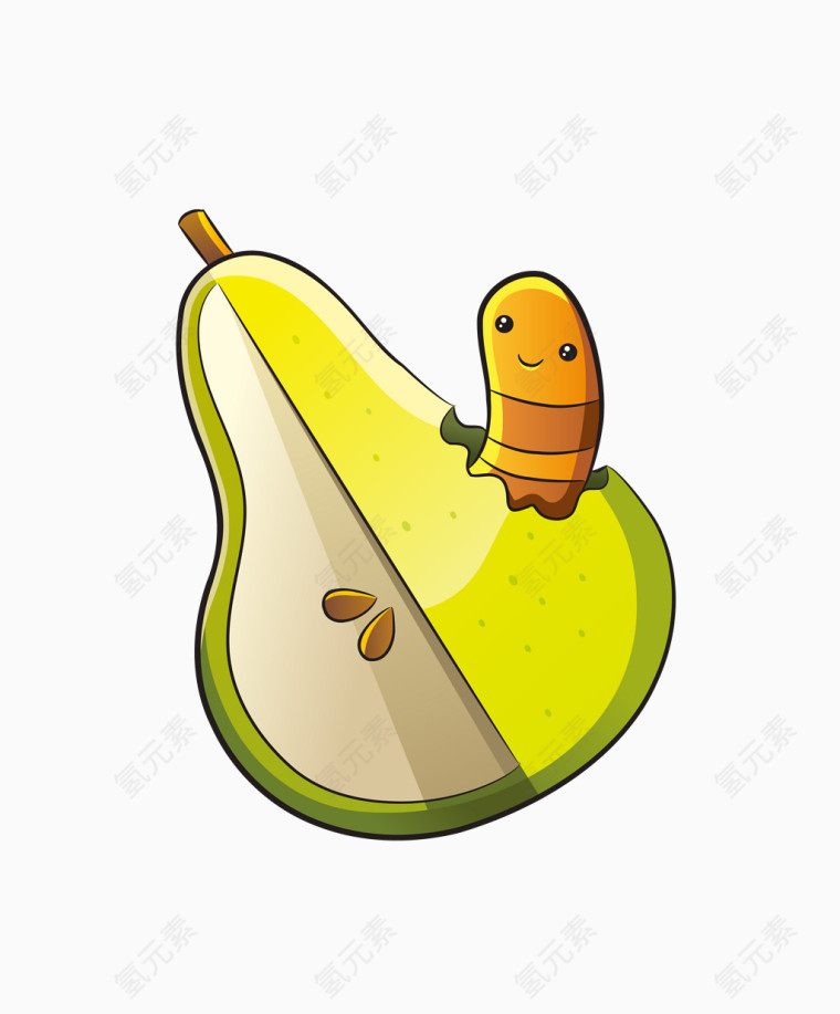 卡通拒食垃圾食品素材