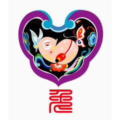 矢量十二生肖兔素材