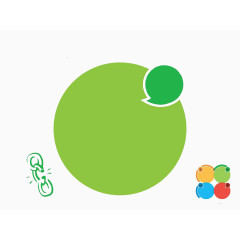 多彩可爱气泡PPT图表