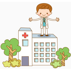 矢量医院医生素材