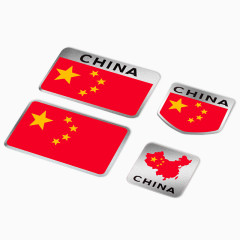 国旗车贴素材