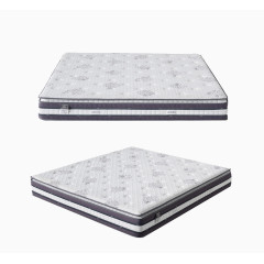 蓝色边缘弹性床垫