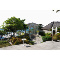 巴厘岛蓝点教堂素材库