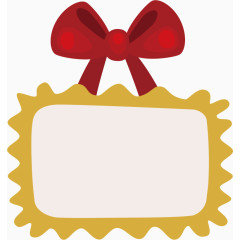 矢量情人节蝴蝶结对话框