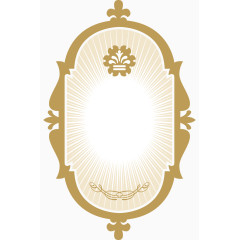 矢量创意设计浅色不规则边框图