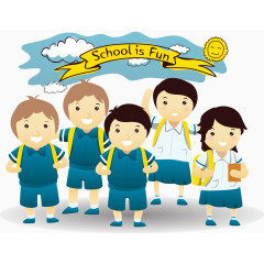 矢量小学生
