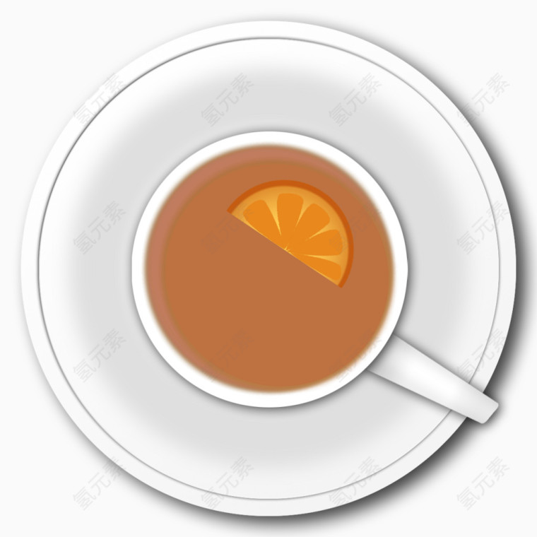 柠檬冰红茶矢量素材