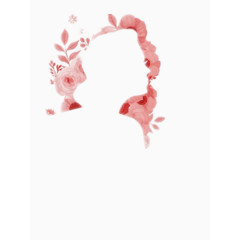 女性轮廓矢量图