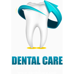 矢量卡通洁白牙齿素材