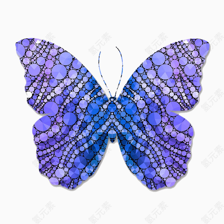 紫色水晶蝴蝶