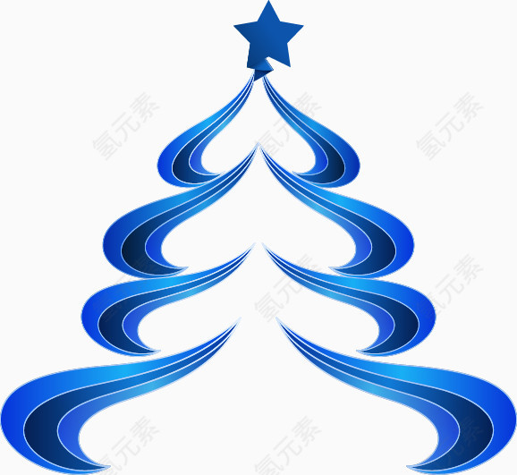 蓝色抽象星星图案