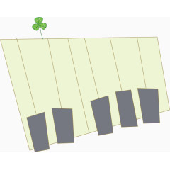 琴键卡通儿童插画