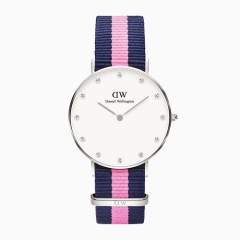 DanielWellington丹尼尔惠灵顿女士尼龙石英表0962DW粉色