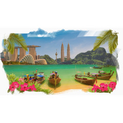 旅游景点背景图