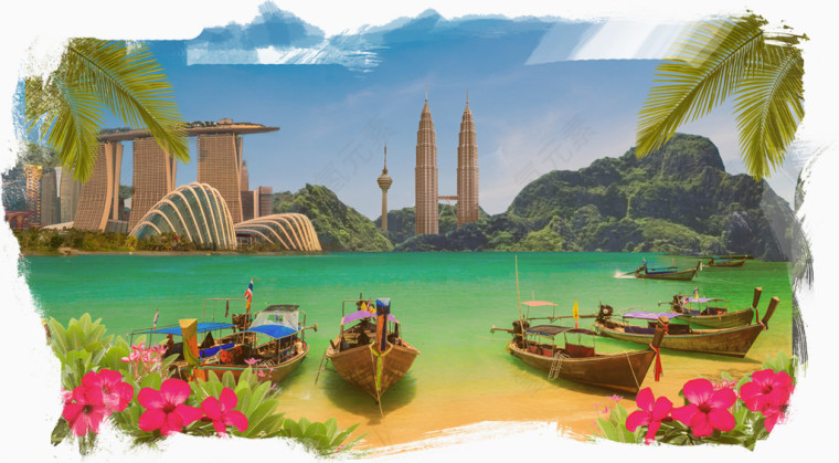 旅游景点背景图