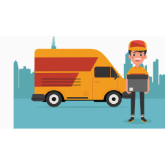 矢量送货员