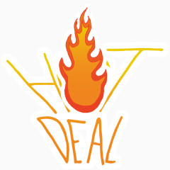 时尚HOTDEAL元素矢量素材