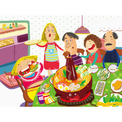 幸福的家庭聚会