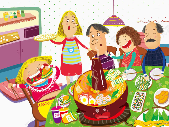 幸福的家庭聚会