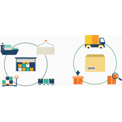 2017仓储发货物流矢量图标