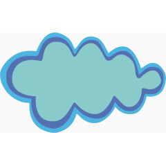 乌云个性标签海报元素