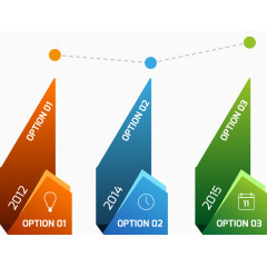 矢量折纸信息图表