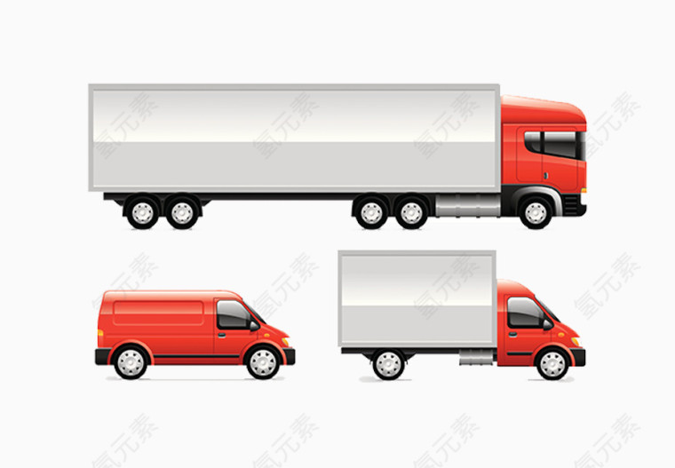 红色货车