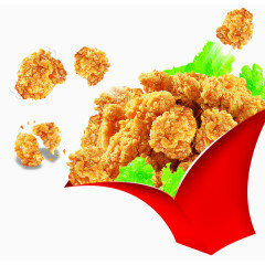 有质感的劲爆鸡米花元素